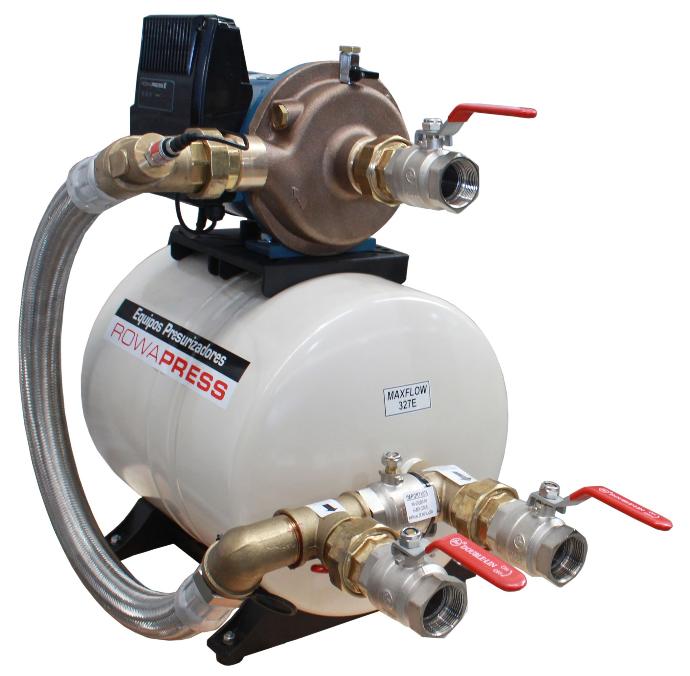 BOMBA PRESURIZADORA ROWA MODELO MAXFLOW 327 HASTA 8 CONSUMOS Y 24 VALVULAS - TANQUE ELEVADO Y CISTERNA
