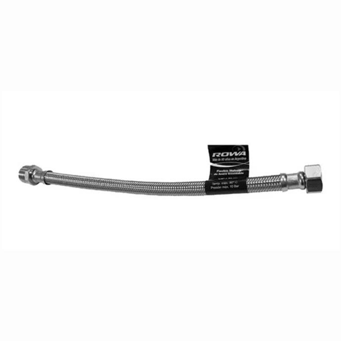 FLEXIBLE INOXIDABLE ROWA 1/2 30CM M - H (20/100) - PASO REDUCIDO