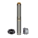 BOMBA SUMERGIBLE DE POZO CZERWENY 3 PULGADAS MODELO 75QJD140 CON TABLERO - 1,5 HP - 142 MTS - 220V