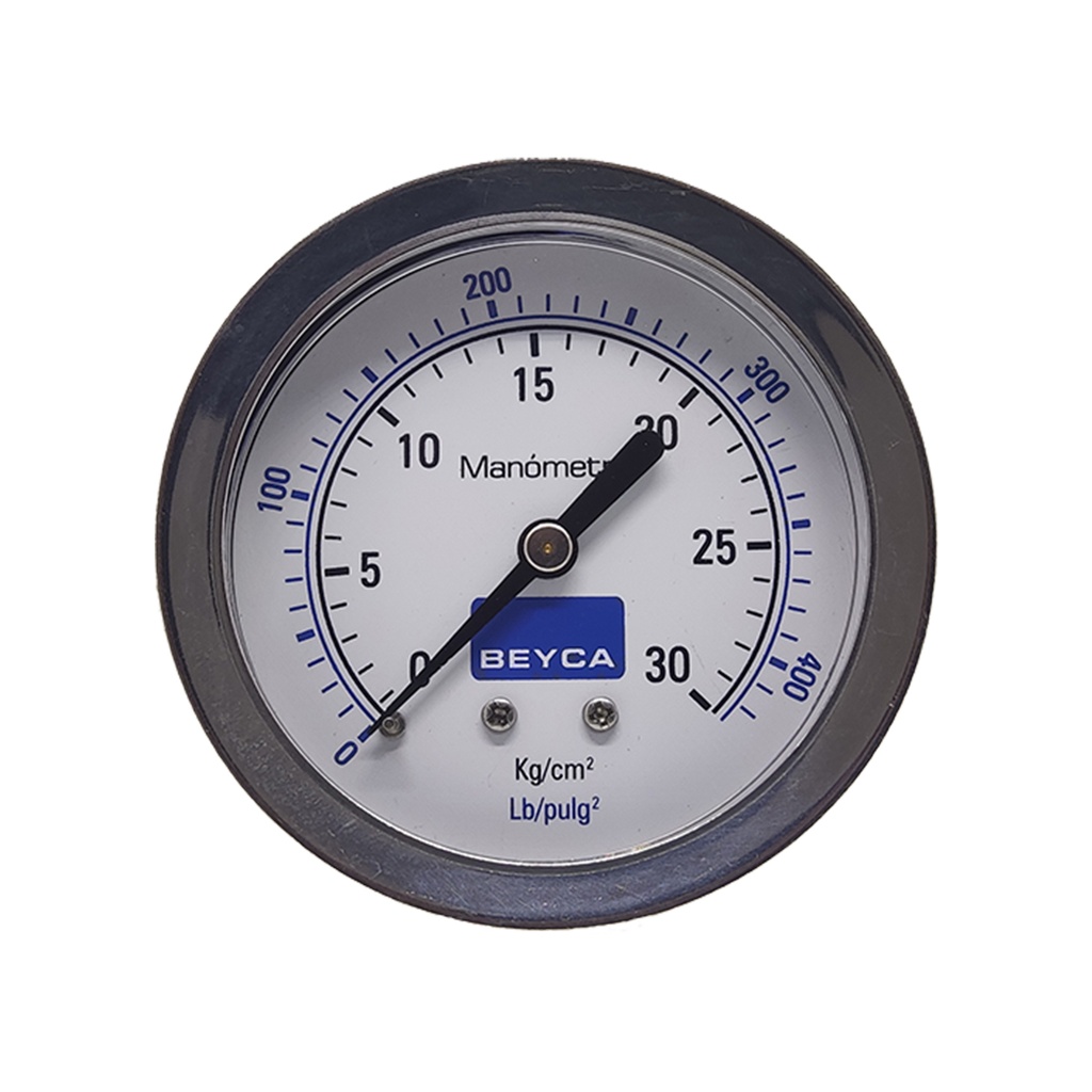 MANÓMETRO BEYCA 63MM INOX-BRONCE 0-30KG. ROSCA POST. 1/4 NPT