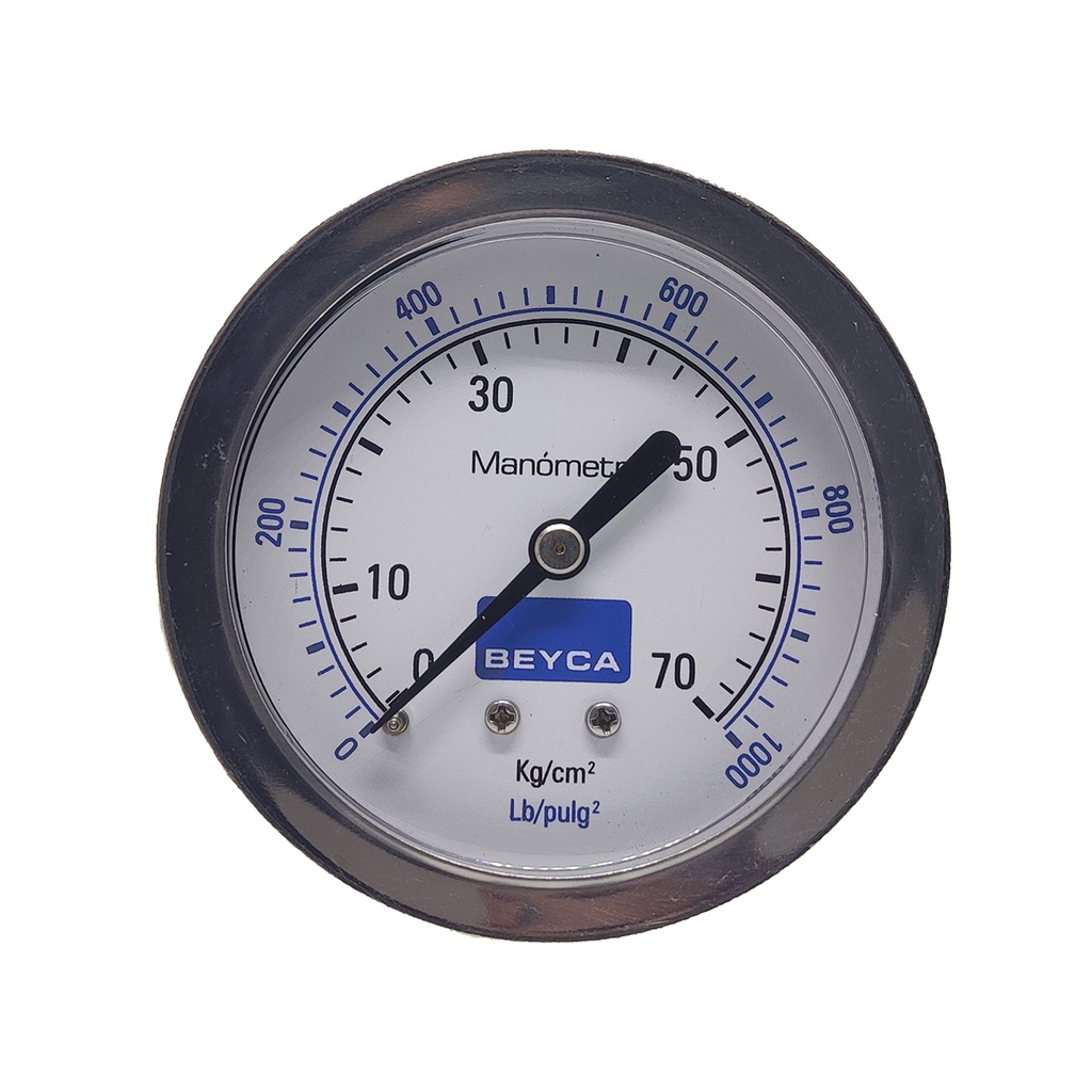 MANÓMETRO BEYCA 63MM INOX-BRONCE 0-70KG. ROSCA POST. 1/4 NPT