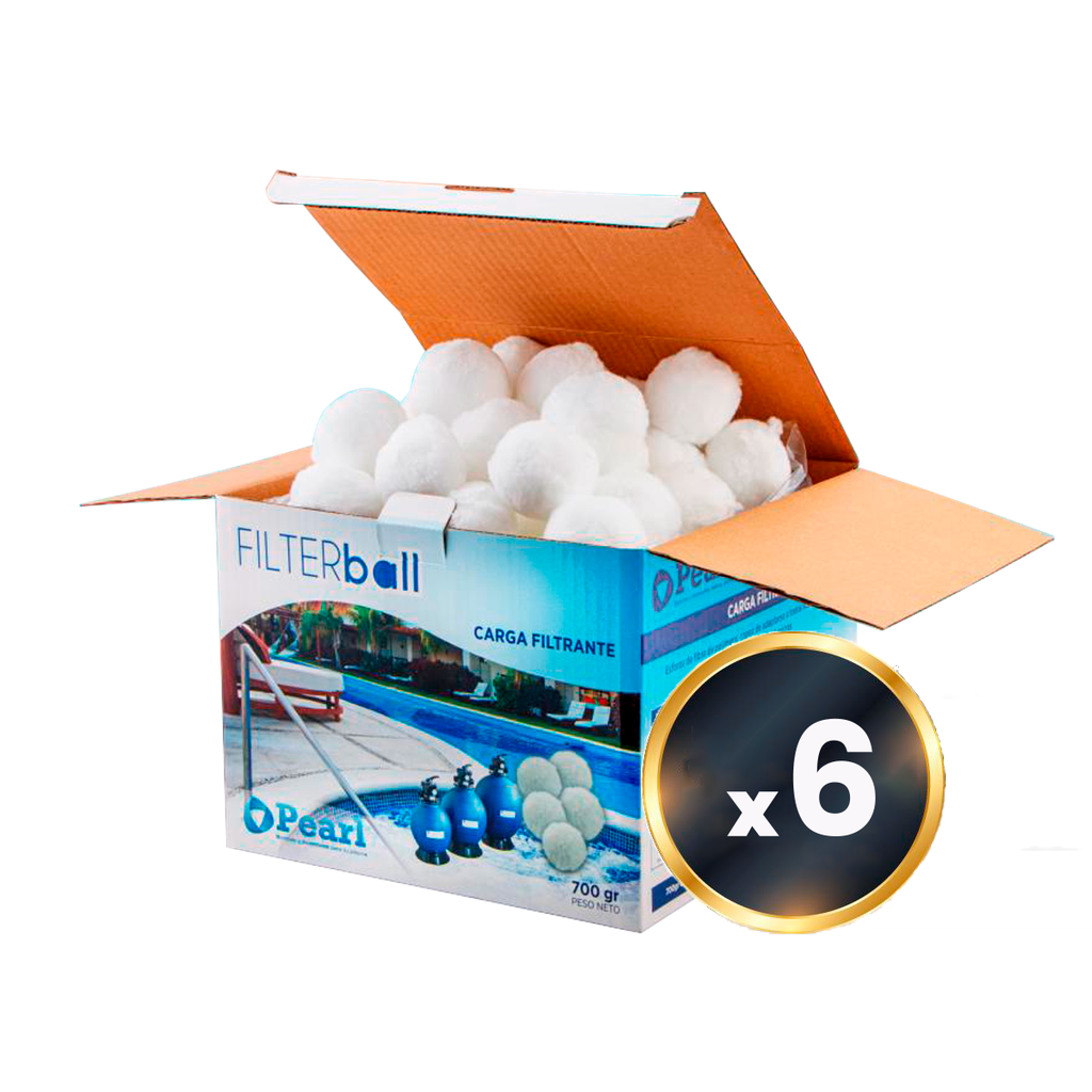 POMPONES FILTRANTES PEARL - 8 UNIDADES - PARA FILTRO FS-100