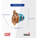 BOMBA CIRCULADORA ROWA MODELO 12/1 3V SANITARIA 220V AR