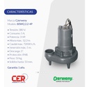 BOMBA SUMERGIBLE DE DRENAJE CLOACAL CZERWENY MODELO 80WQ2.2-4P - 3 HP - 380V