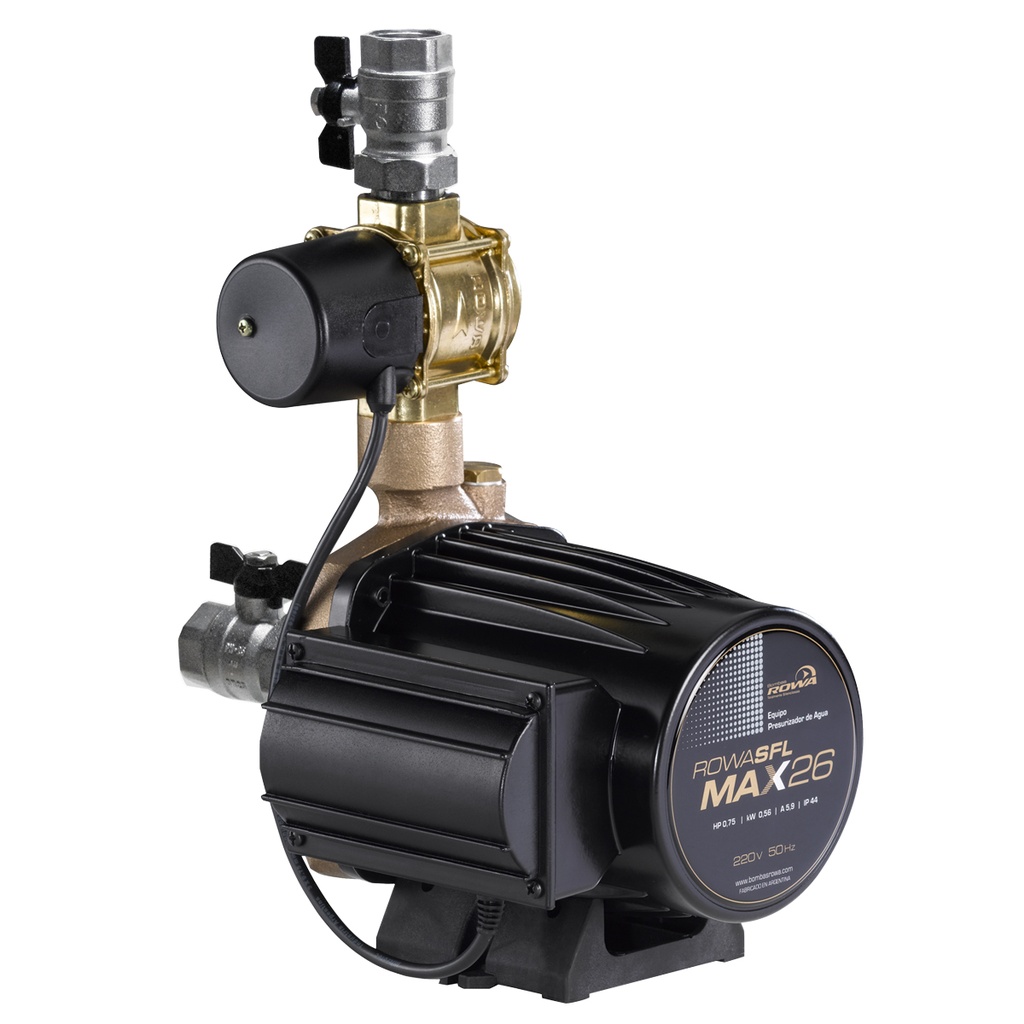 BOMBA PRESURIZADORA ROWA MODELO MAX SFL 26 HASTA 6 CONSUMOS - TANQUE ELEVADO
