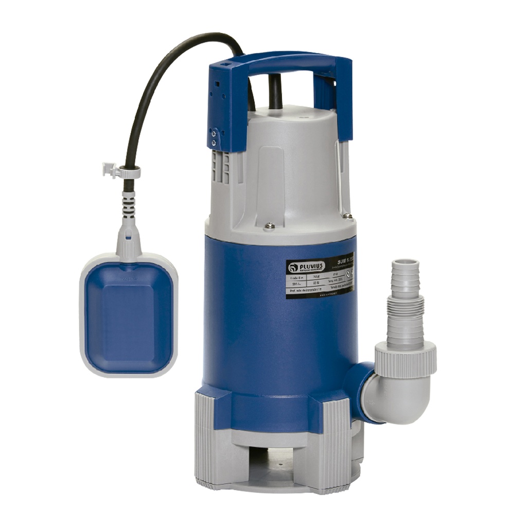 BOMBA SUMERGIBLE DE DRENAJE PLUVIUS MODELO SUM S 400W - 0,5 HP - PARA AGUAS SUCIAS - 220V