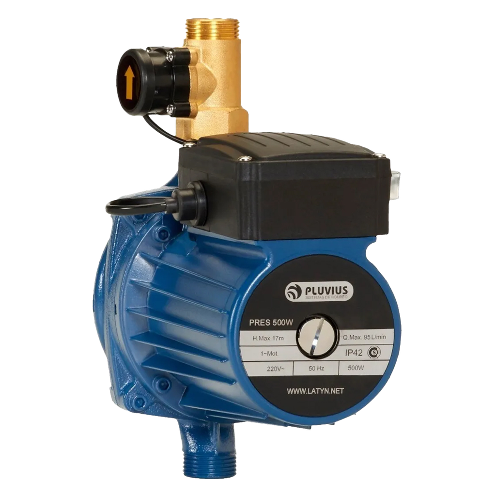 BOMBA PRESURIZADORA PLUVIUS MODELO PRES 500W HASTA 5 CONSUMOS - TANQUE ELEVADO