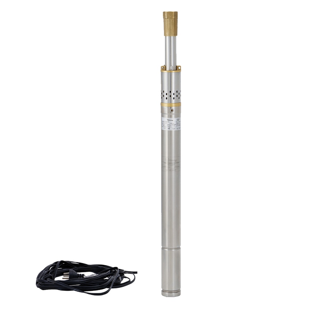 BOMBA SUMERGIBLE DE POZO MOTORARG 2 PULGADAS MODELO BMT 200 DE ARRANQUE DIRECTO - 0,75 HP - 70 MTS - 220V