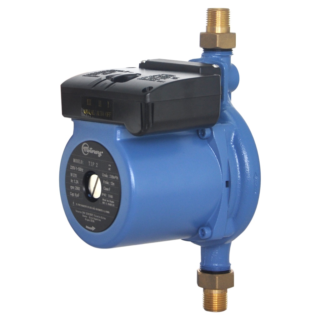 BOMBA PRESURIZADORA MOTORARG MODELO TIP 2 HASTA 3 CONSUMOS - TANQUE ELEVADO