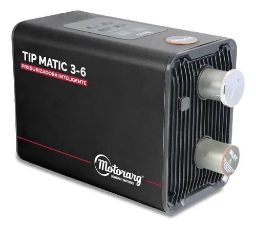 BOMBA PRESURIZADORA MOTORARG VELOCIDAD VARIABLE MODELO TIP MATIC 3-6 HASTA 10 CONSUMOS - TANQUE ELEVADO Y CISTERNA