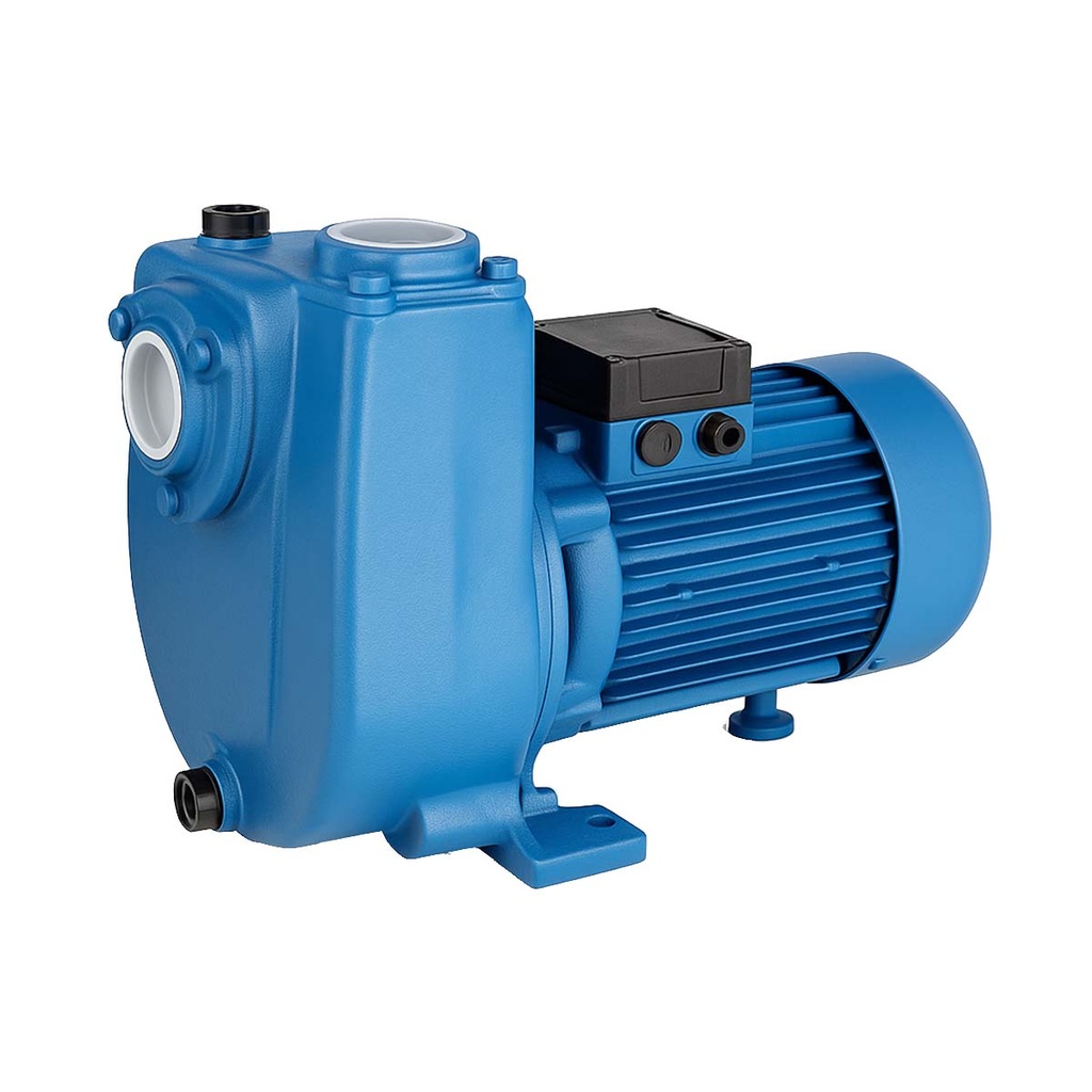BOMBA CENTRIFUGA AUTOCEBANTE IMPULSOR ABIERTO MOTORARG MODELO BAT 200 T- 2 HP - ELEVA 21 MTS - 380V