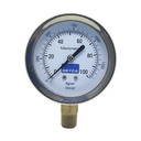 MANÓMETRO BEYCA 63MM INOX-BRONCE 0-100KG. ROSCA INF. 1/4 NPT