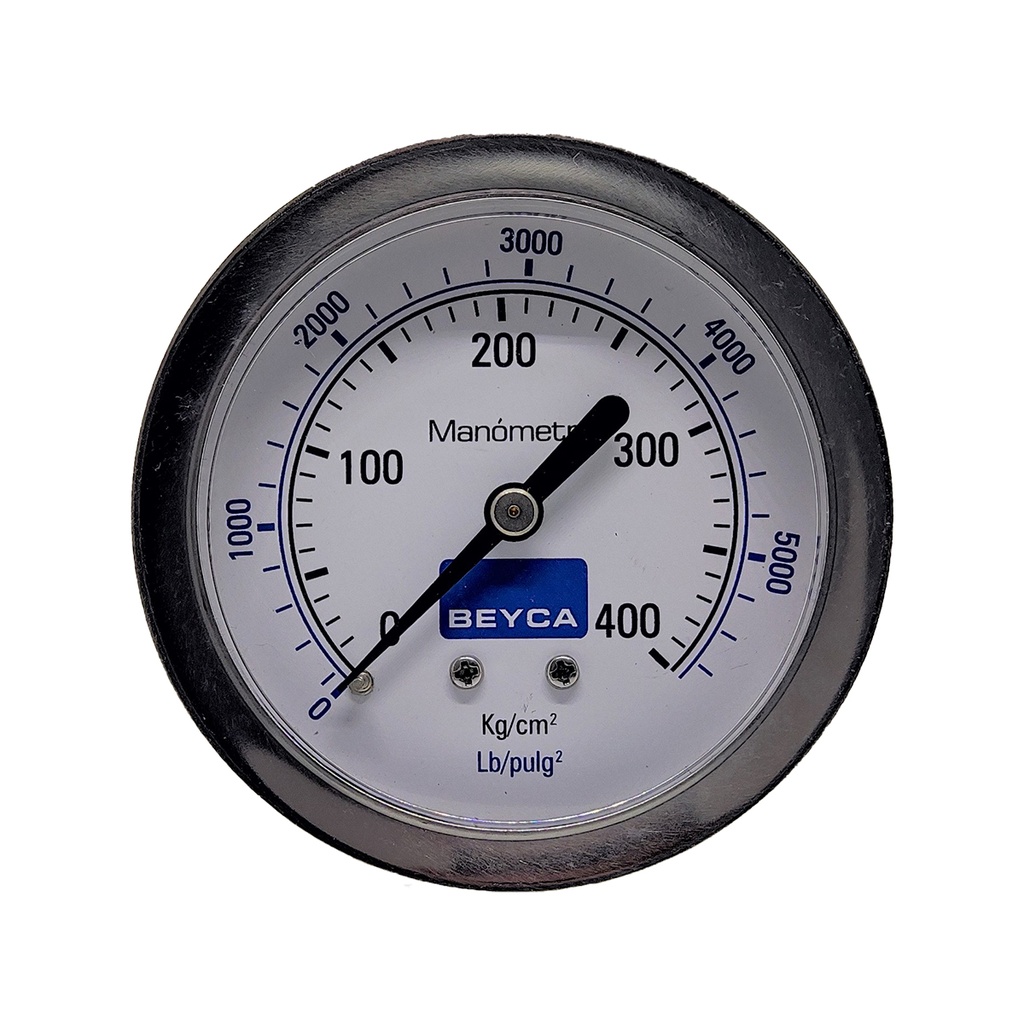 MANÓMETRO BEYCA 63MM INOX-BRONCE 0-400KG. ROSCA POST. 1/4 NPT