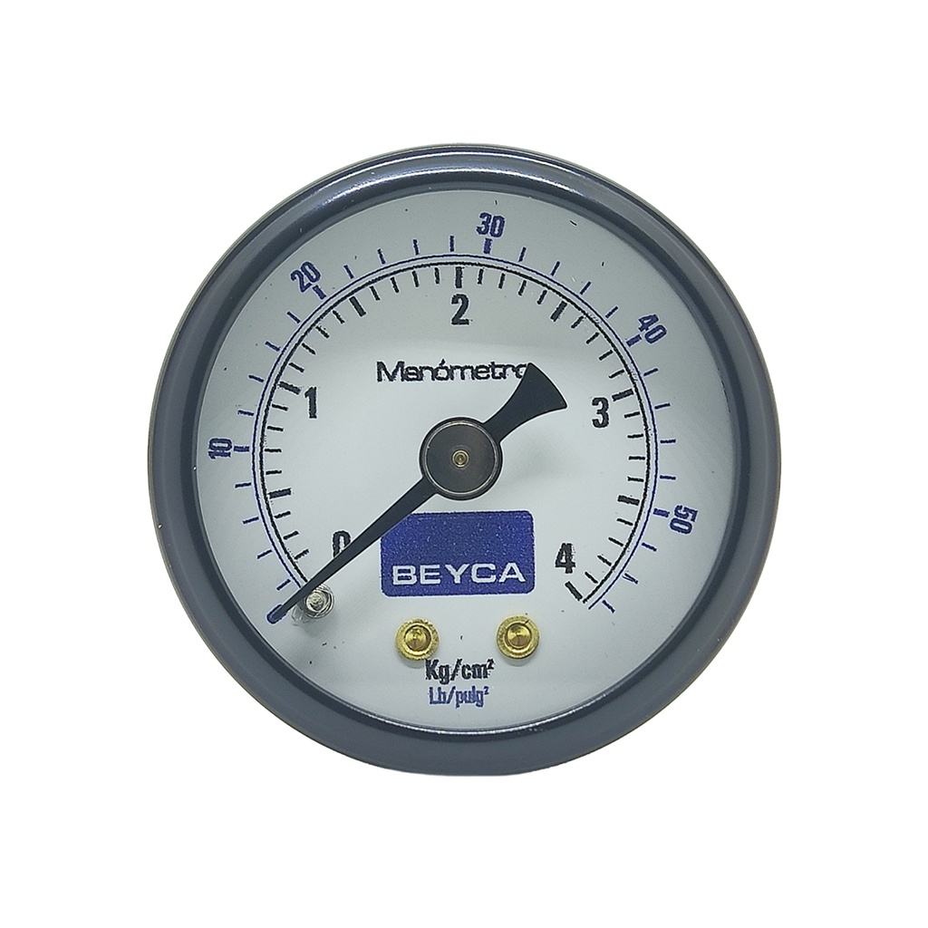 MANÓMETRO BEYCA 40MM ESTANDAR 0-4KG. ROSCA POST. 1/8 BSPT