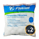 POMPONES FILTRANTES FLUVIAL - 2 UNIDADES - FILTROS HASTA 40.000 LTS