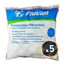 POMPONES FILTRANTES FLUVIAL - 5 UNIDADES - PARA FILTRO FR-90