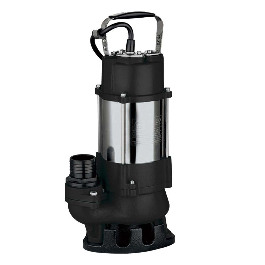 BOMBA SUMERGIBLE DE DRENAJE MOTORARG MODELO DRV 150 T - 1,5 HP - PARA AGUAS CARGADAS - 380V