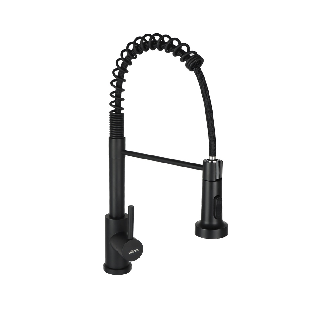 VANN - Monocomando cocina extensible negro