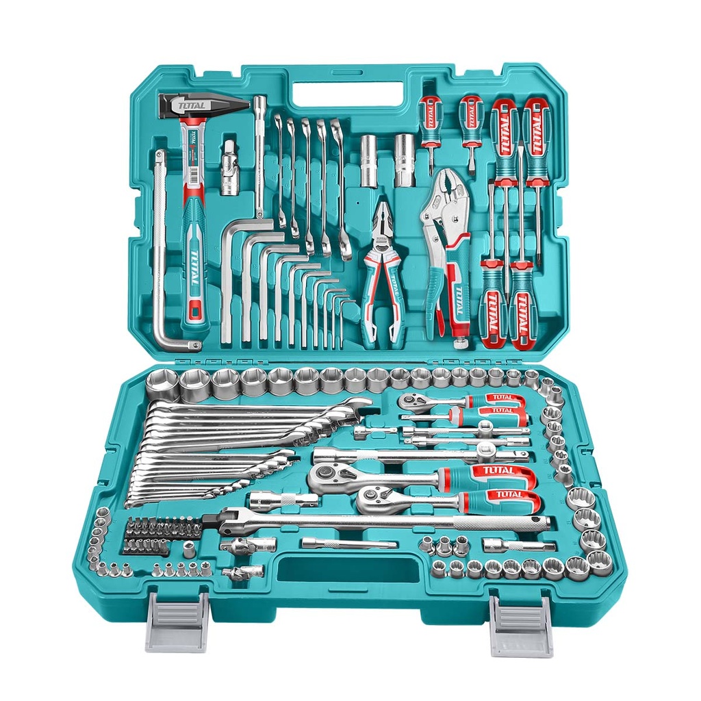 Caja de Herramientas TOTAL de 142 Pcs Modelo THKTHP21426