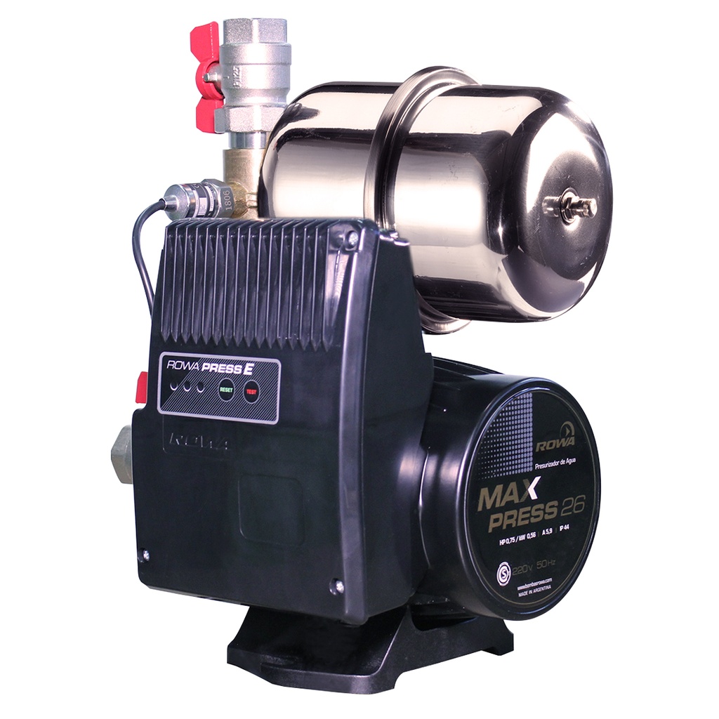 [0005-0595] BOMBA PRESURIZADORA ROWA MODELO MAX PRESS 26E HASTA 5 CONSUMOS - TANQUE ELEVADO Y CISTERNA