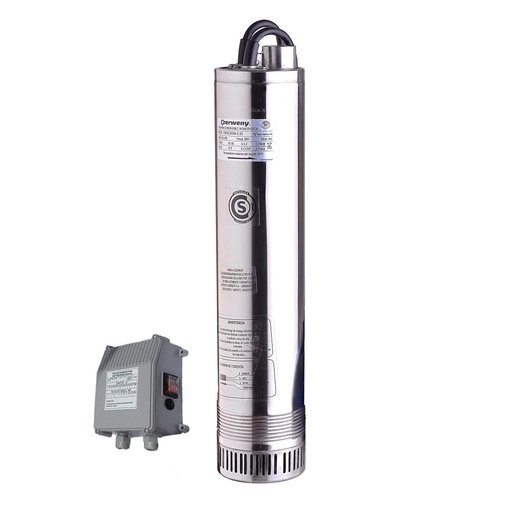 [100SCM305-0.75] ELECTROBOMBA SUMERGIBLE DE TANQUE/POZO CZERWENY MODELO 100SCM305-0.75 S/F - 1 HP - 46 MTS - 220V