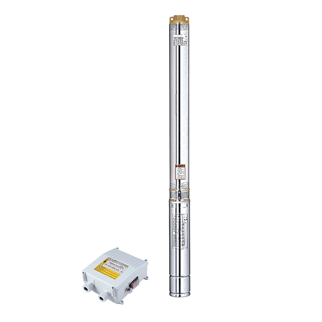 [3XRm2.5/16] BOMBA SUMERGIBLE DE POZO LEO 3 PULGADAS MODELO 3XRM2.5/16 CON TABLERO - 0,75 HP - 63 MTS - 220V