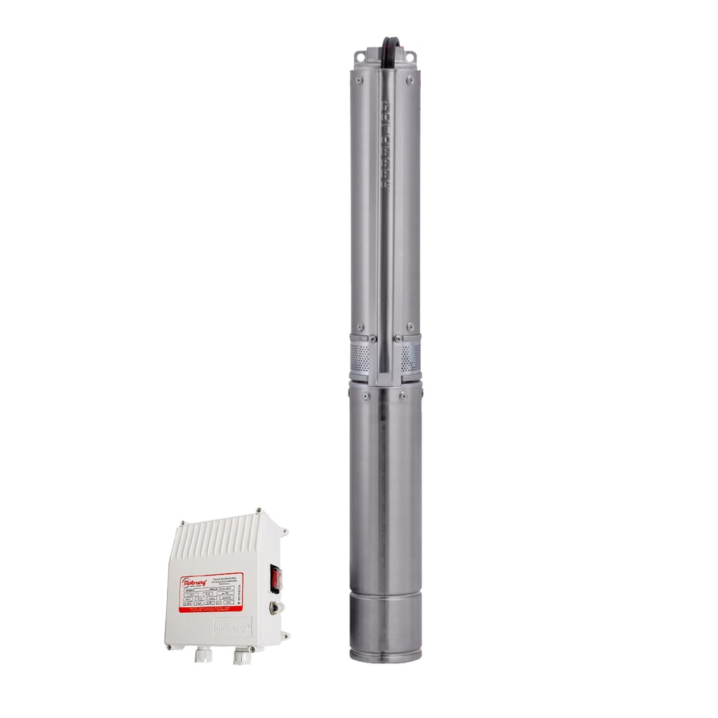 [4.EB.S.2710.MS4] BOMBA SUMERGIBLE DE POZO MOTORARG 4 PULGADAS MODELO SUB4 100 M CON TABLERO - 1 HP - 55 MTS - 220V