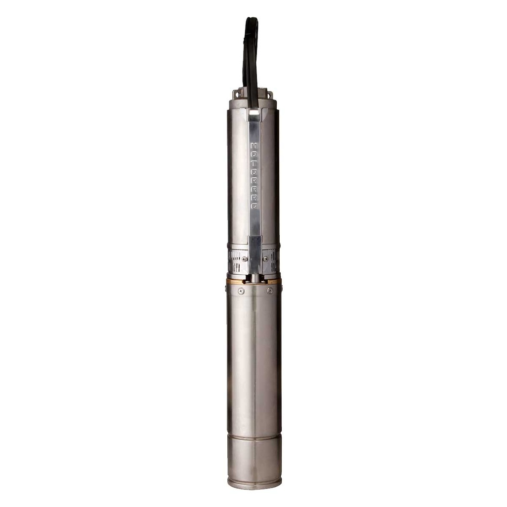 [4.EB.S.2715.M2A] BOMBA SUMERGIBLE DE POZO MOTORARG 4 PULGADAS MODELO SUB4 150 M DE ARRANQUE DIRECTO - 1,5 HP - 85 MTS - 220V