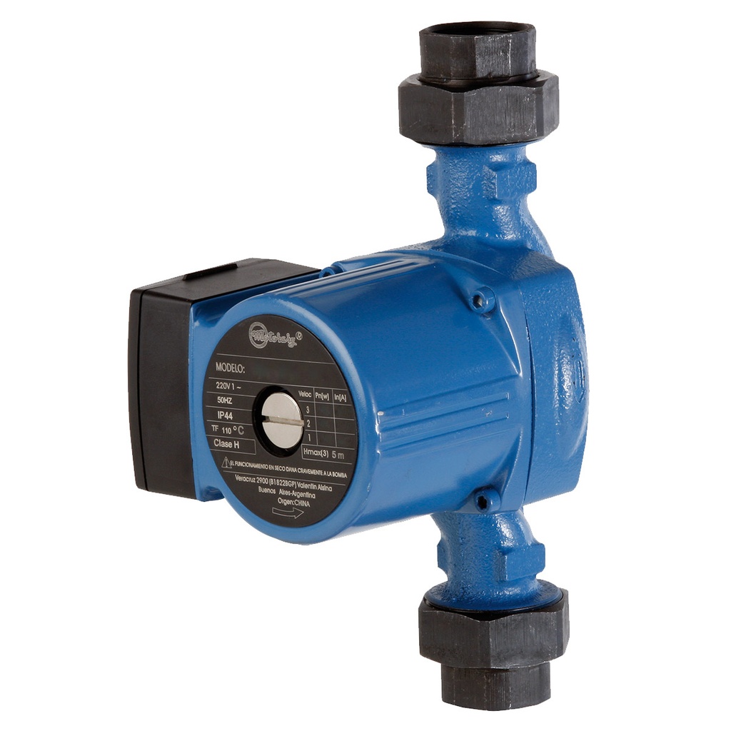 [A.RE.2.2589.M] BOMBA RECIRCULADORA MOTORARG MODELO RCL 25-16S (12/1) - 16 A 24 RADIADORES - 220V