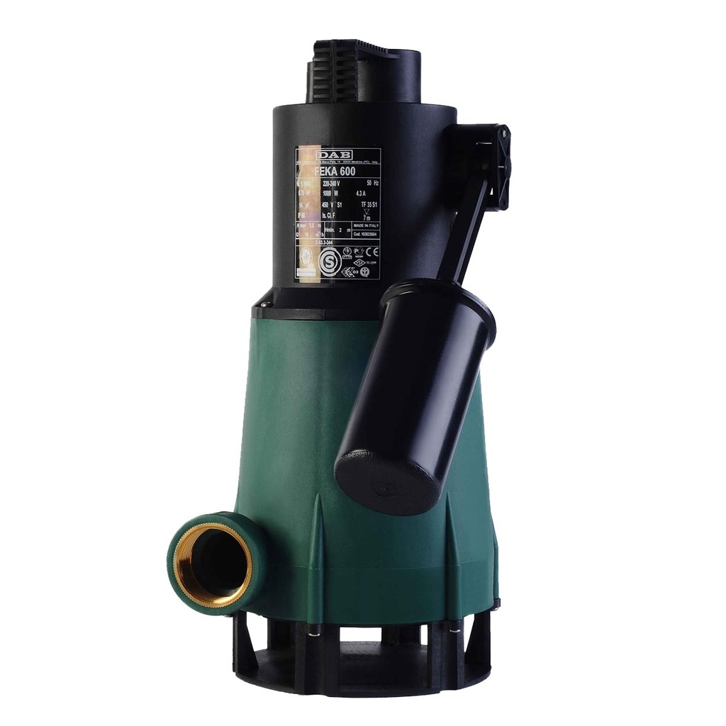 [FEKA600M-A] BOMBA SUMERGIBLE DE DRENAJE DAB MODELO FEKA 600M-A - 0,75 HP - PARA AGUAS SUCIAS - 220V