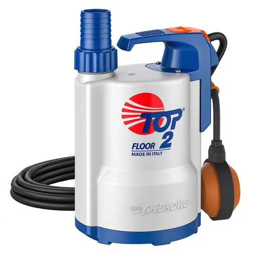 [I.TO.1.F001.M] BOMBA SUMERGIBLE DE DRENAJE PEDROLLO MODELO TOP FLOOR 1- 0,3 HP - PARA AGUAS CLARAS - 220V