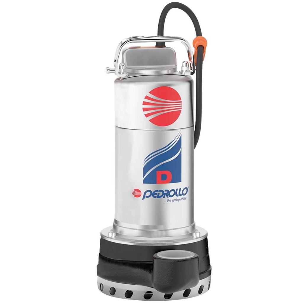 [I.UD.3.0010.T] BOMBA SUMERGIBLE DE DRENAJE PEDROLLO MODELO D 10-N - 1 HP - PARA AGUAS PLUVIALES - 380V
