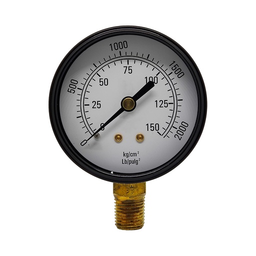 [MM2-34/150] MANÓMETRO BEYCA 63MM ESTANDAR 0-150KG ROSCA INF. 1/4 BSPT