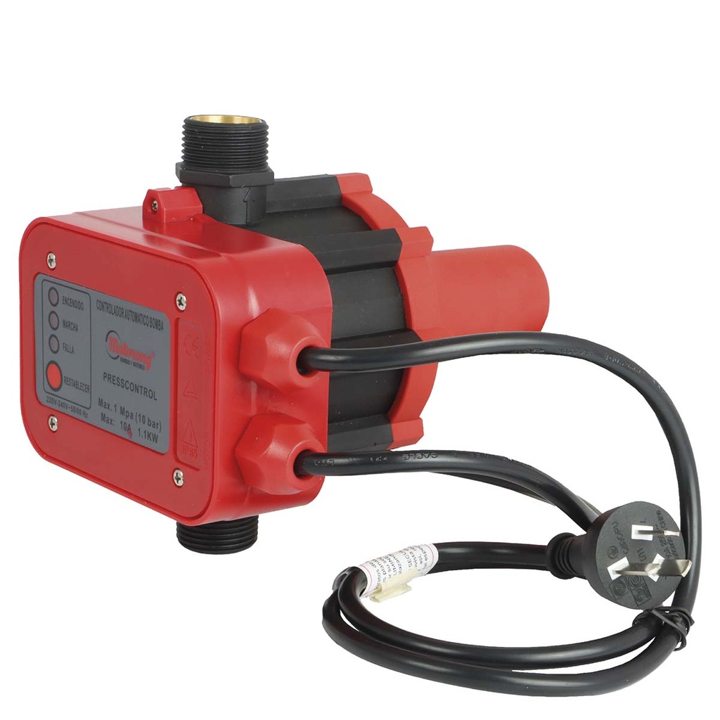 [Q.CO.2.PRC1.0] CONTROL AUTOMATICO MOTORARG MODELO PRESSCONTROL - ROJO