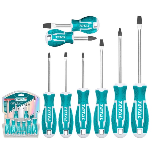 [XDKI00800] Set de 8 Destornilladores TOTAL Modelo THT250608